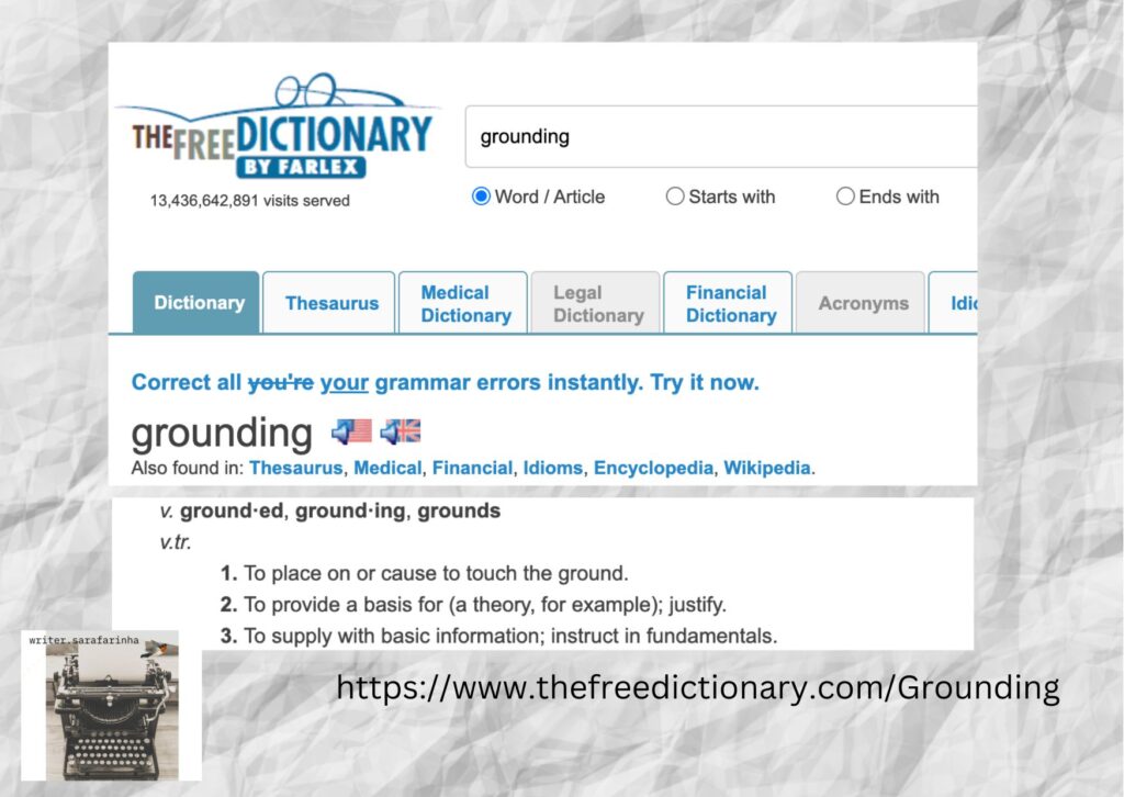 grounding free dictionary