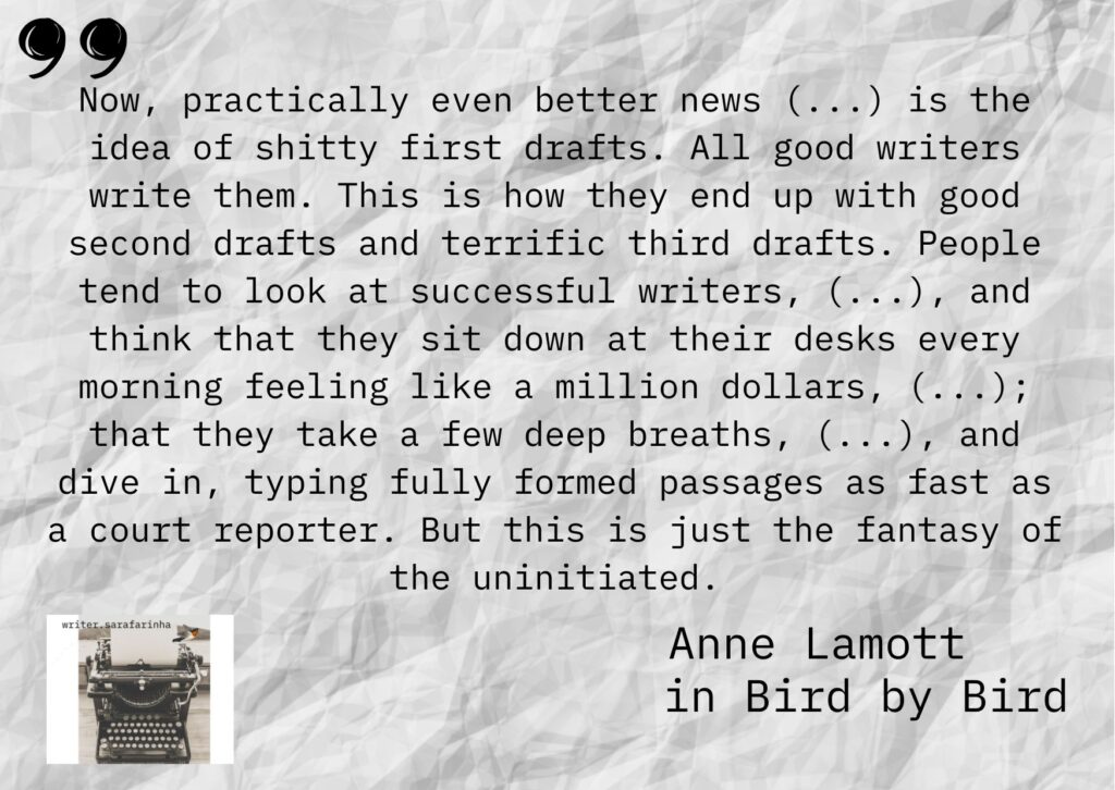 anne lamott shitty first drafts